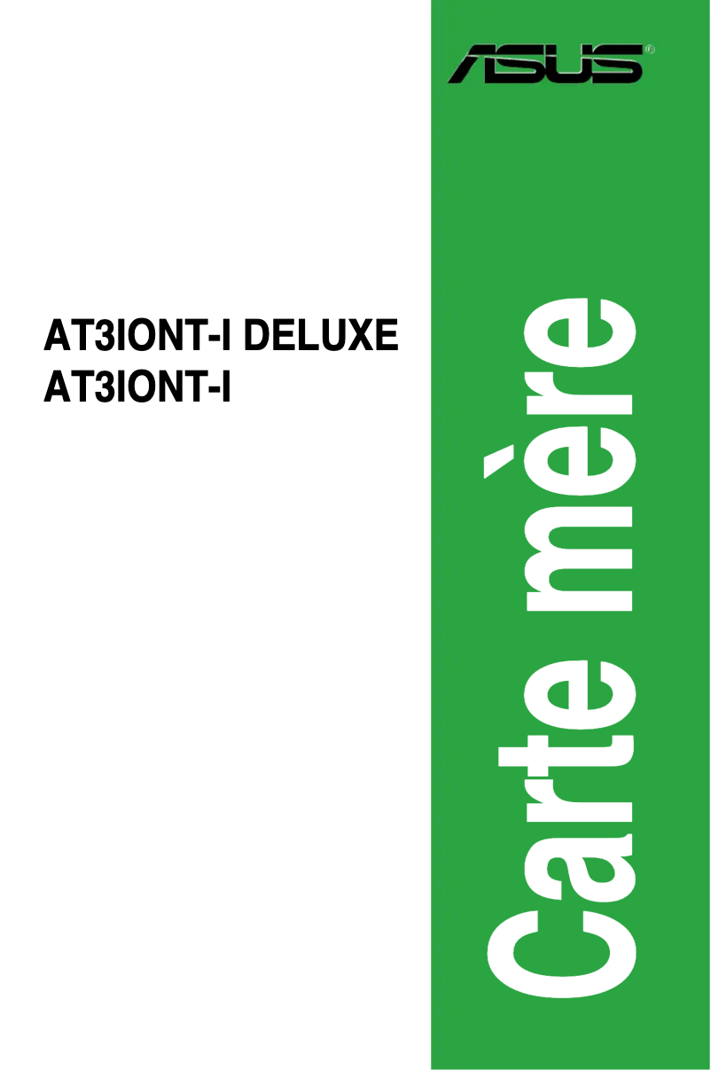 Página 1 del manual Manual de usuario Asus AT3IONT-I Deluxe