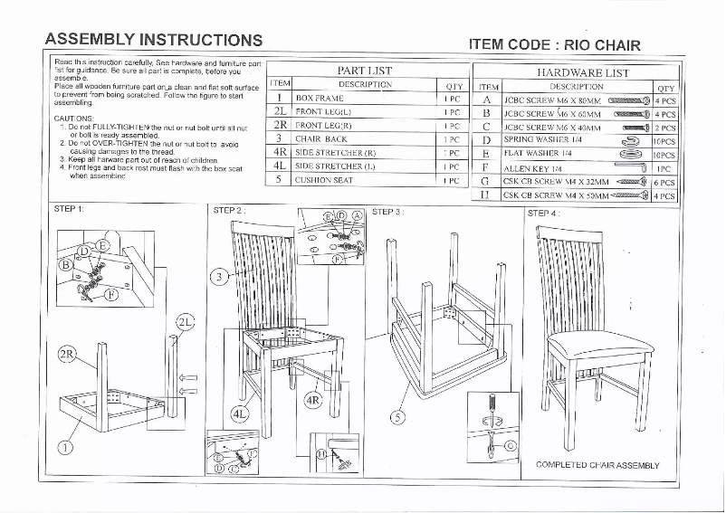 Imagen de la primera página del manual del dispositivo Rio