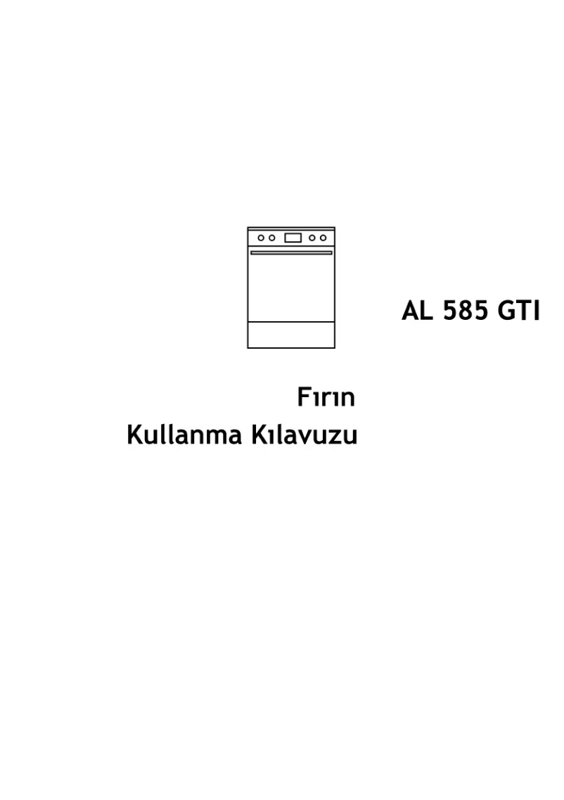 Imagen de la primera página del manual del dispositivo AL 585 GTI