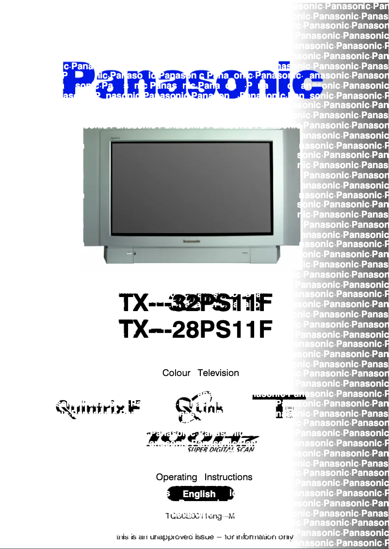 Página 1 del manual Manual de usuario Panasonic TX-32PS11F