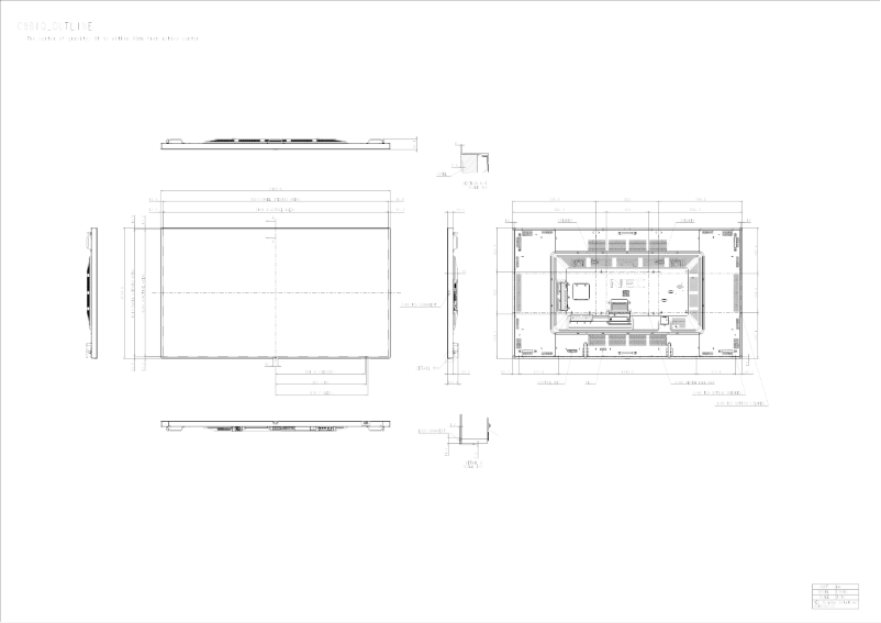 Imagen de la primera página del manual del dispositivo MultiSync C981Q