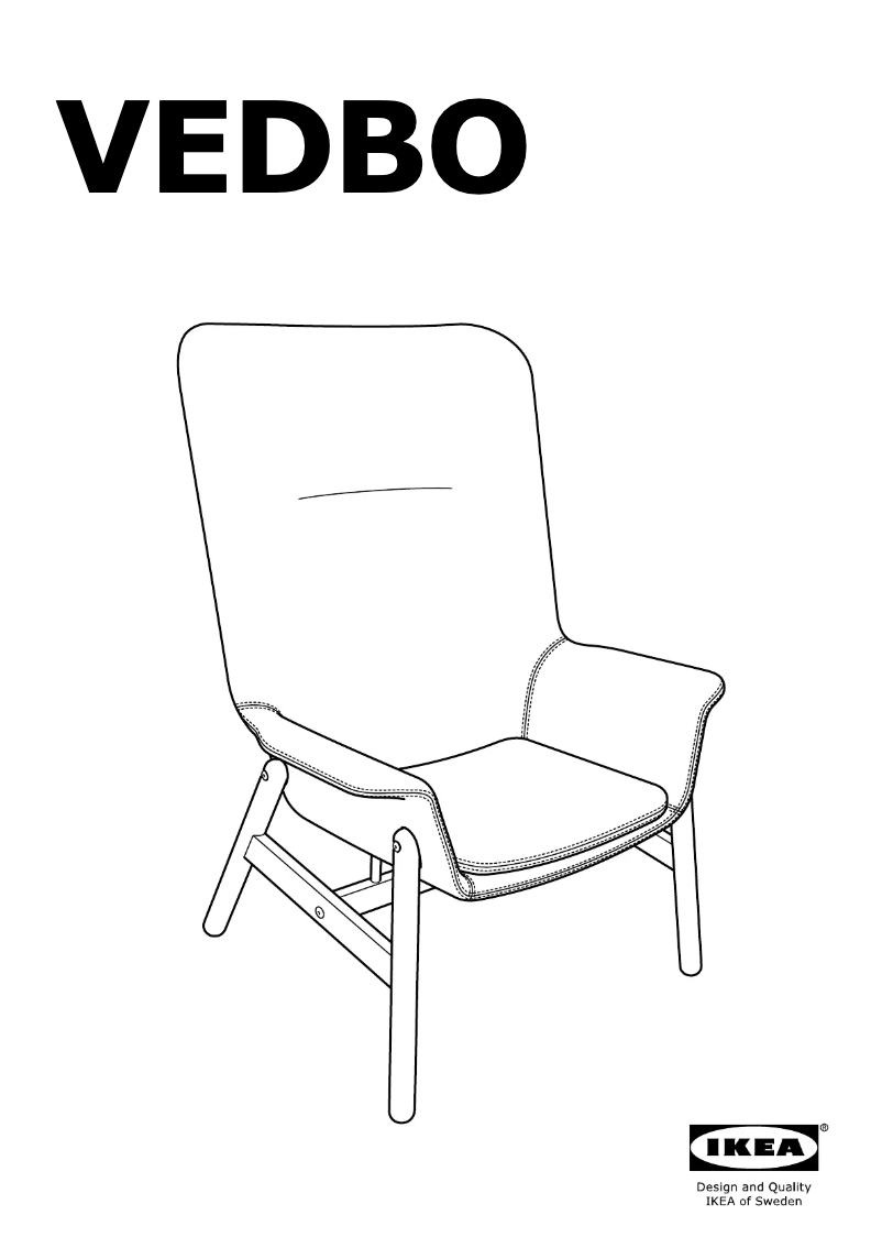 Página 1 del manual Manual de usuario Ikea VEDBO 504.235.92
