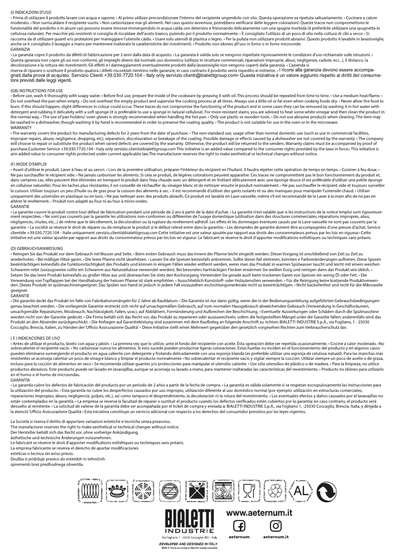 Imagen de la primera página del manual del dispositivo Titanium Induction