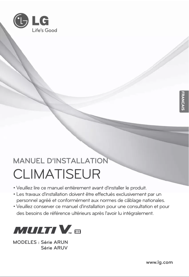 Página nº 1 - Manual de usuario LG MULTI V ARUN180LT3