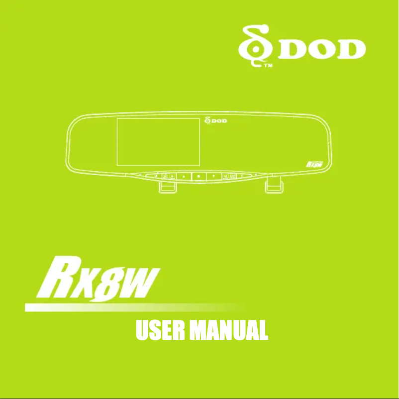 Imagen de la primera página del manual del dispositivo RX8W