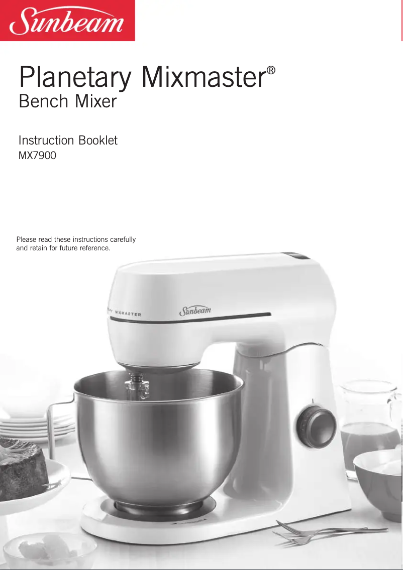 Página 1 del manual Manual de usuario Sunbeam Mixmaster MX7900