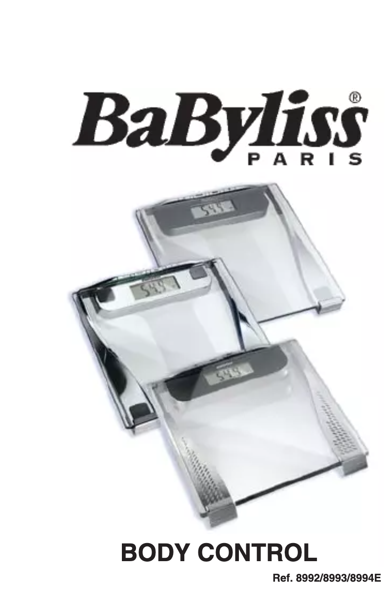 Página 1 del manual Manual de usuario BaByliss Body Control 8993E