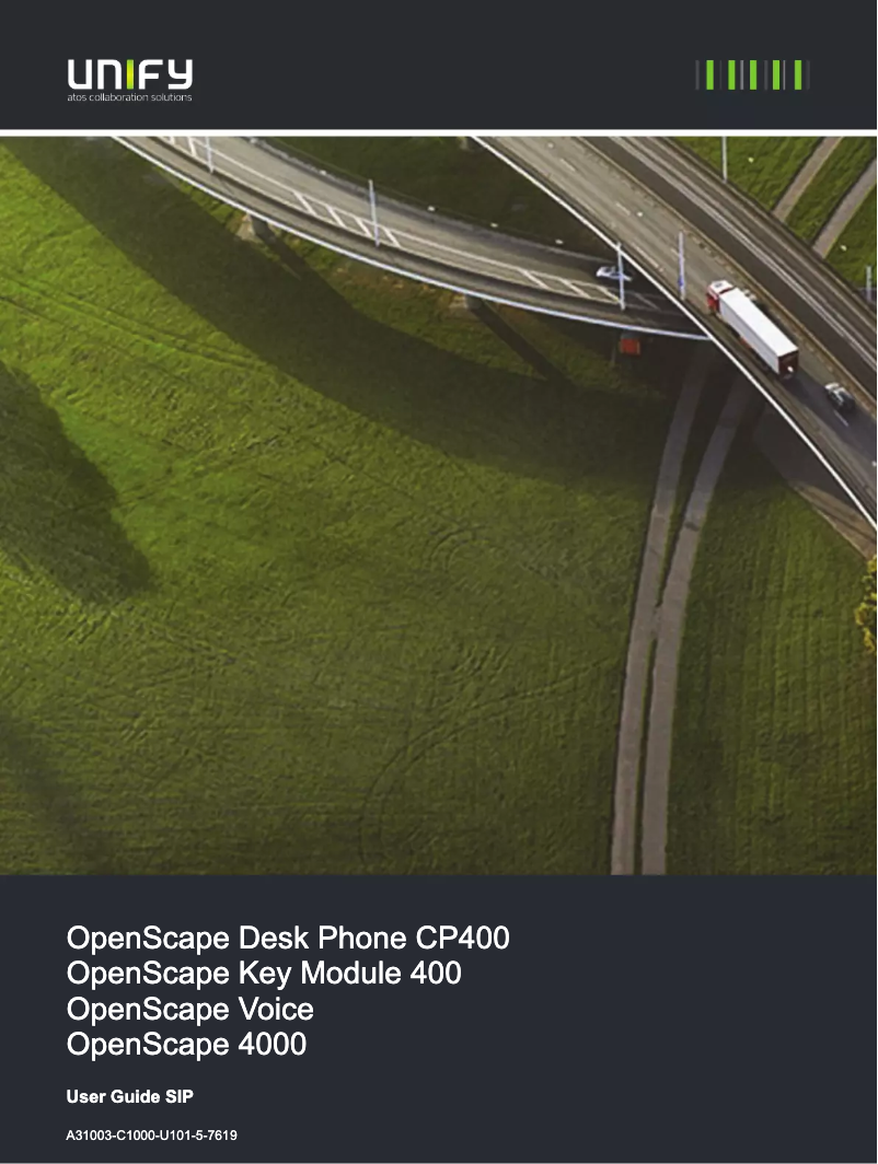 Página nº 1 - Manual de usuario Unify OpenScape CP400