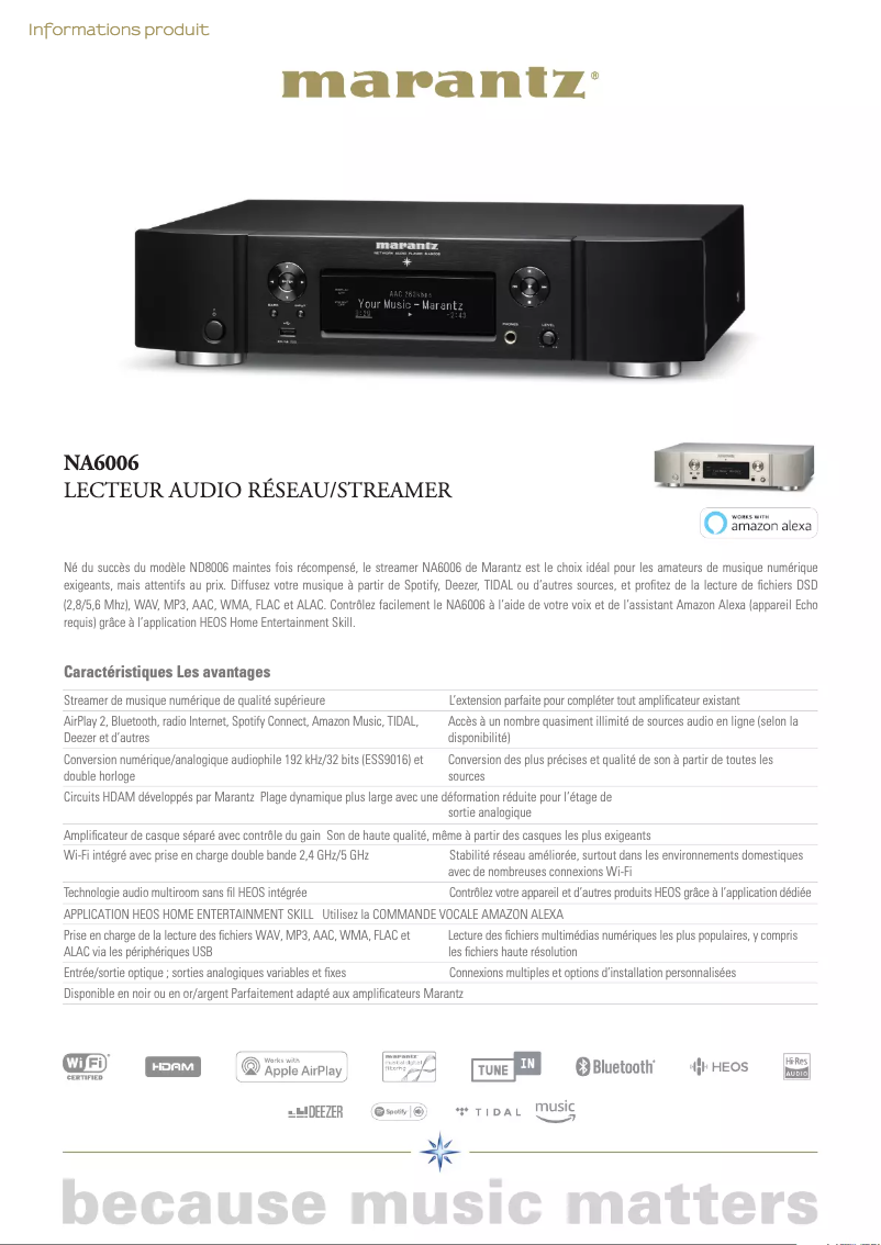 Imagen de la primera página del manual del dispositivo NA6006