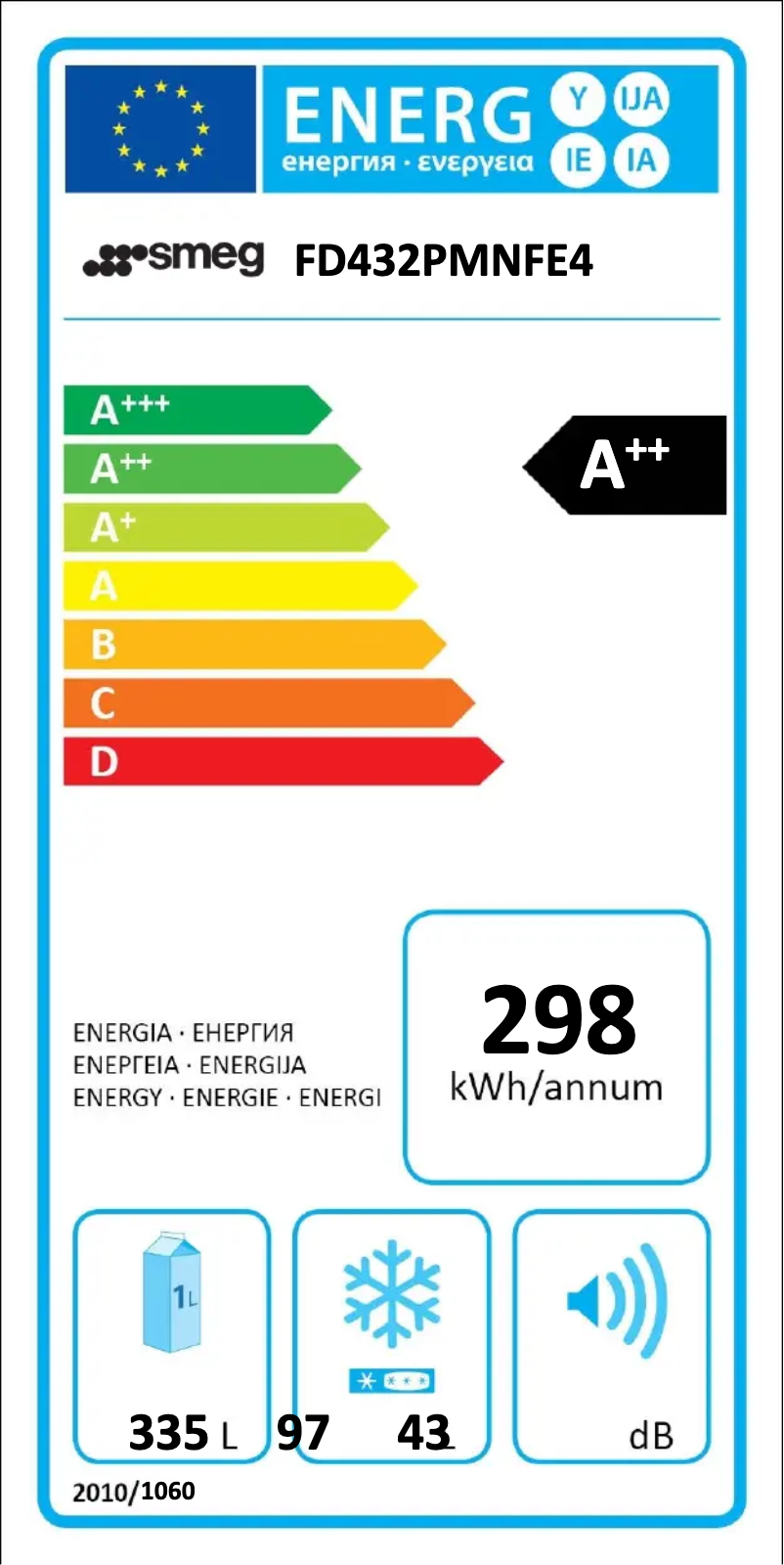 Página 1 del manual Manual de usuario Smeg FD432PMNFE4