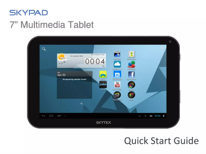 Imagen de la primera página del manual del dispositivo Skypad SP705