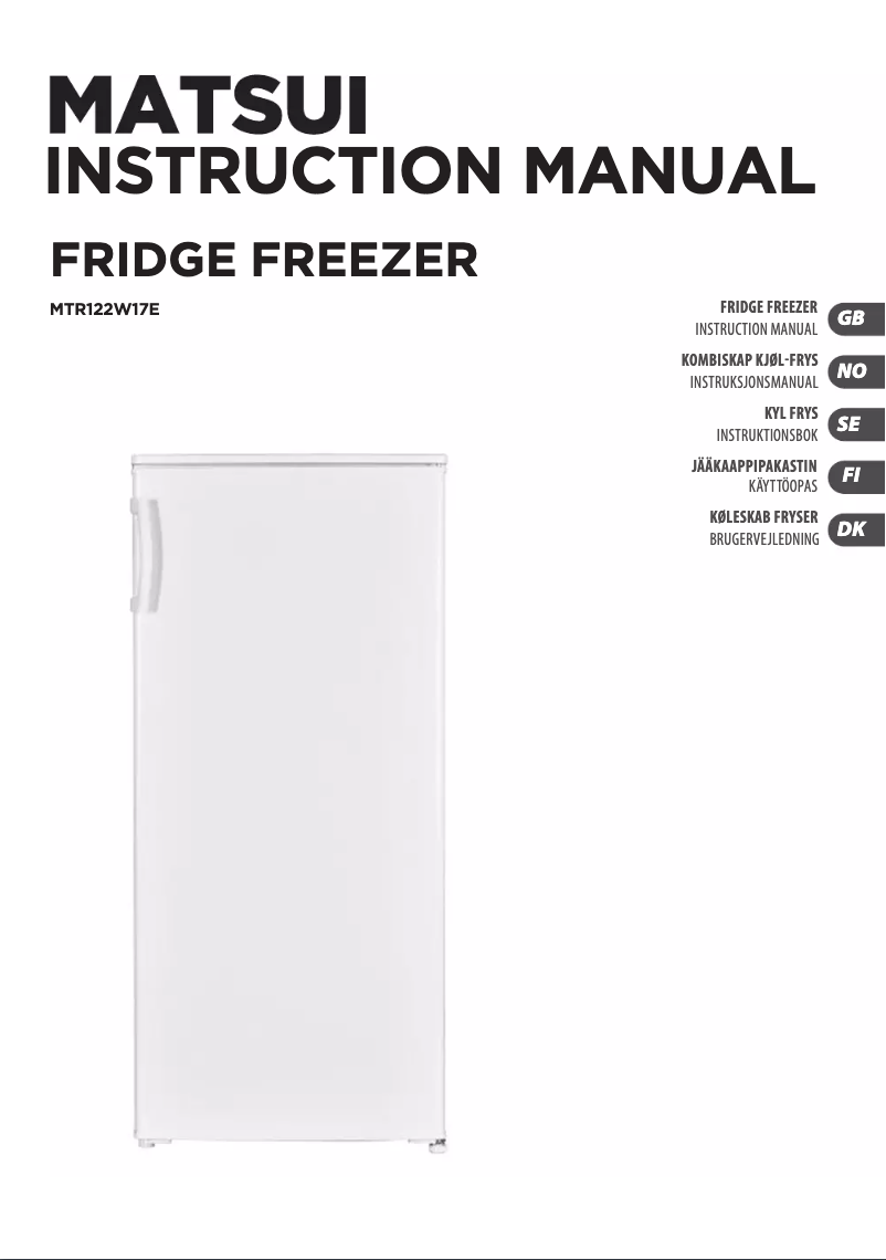 Página nº 1 - Manual de usuario Matsui MTR122W17E