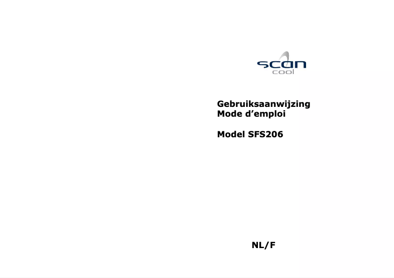 Página 1 del manual Manual de usuario Scancool SFS206A++