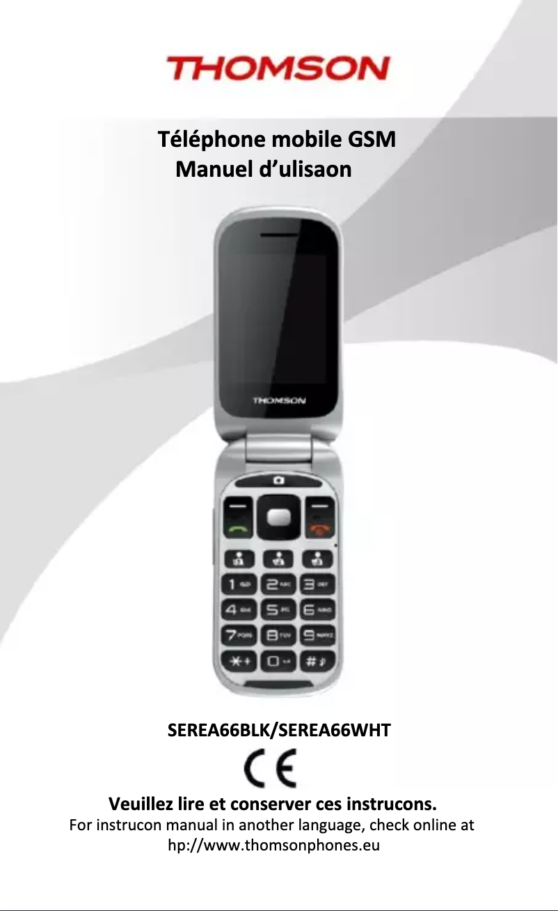 Imagen de la primera página del manual del dispositivo Serea 66