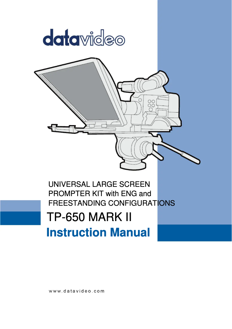 Página 1 del manual Manual de usuario DataVideo TP-650 MARK II