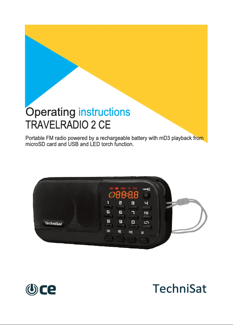 Imagen de la primera página del manual del dispositivo TravelRadio 2