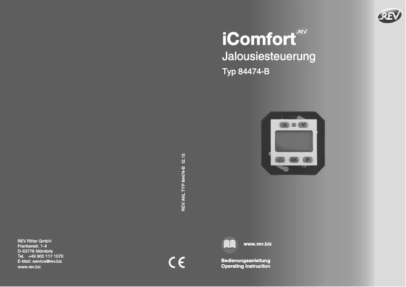 Página nº 1 - Manual de usuario REV iComfort 84474-B