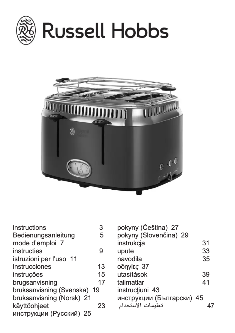 Página 1 del manual Manual de usuario Russell Hobbs 21690-56
