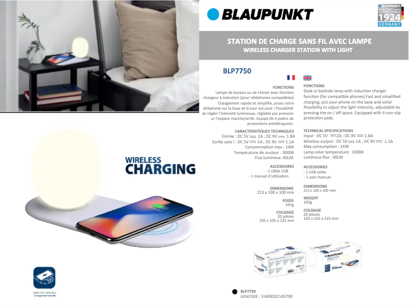 Página 1 del manual Manual de usuario Blaupunkt BLP7750