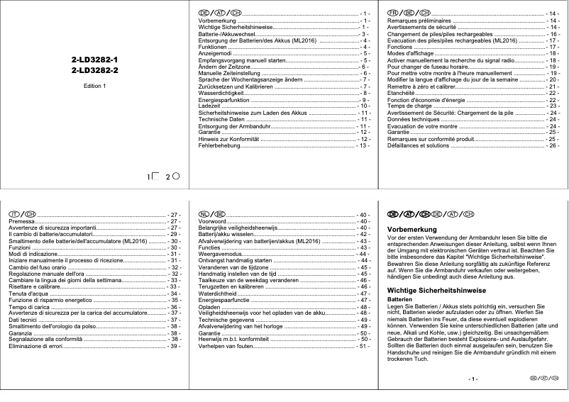 Página nº 1 - Manual de usuario Auriol 2-LD3282-1