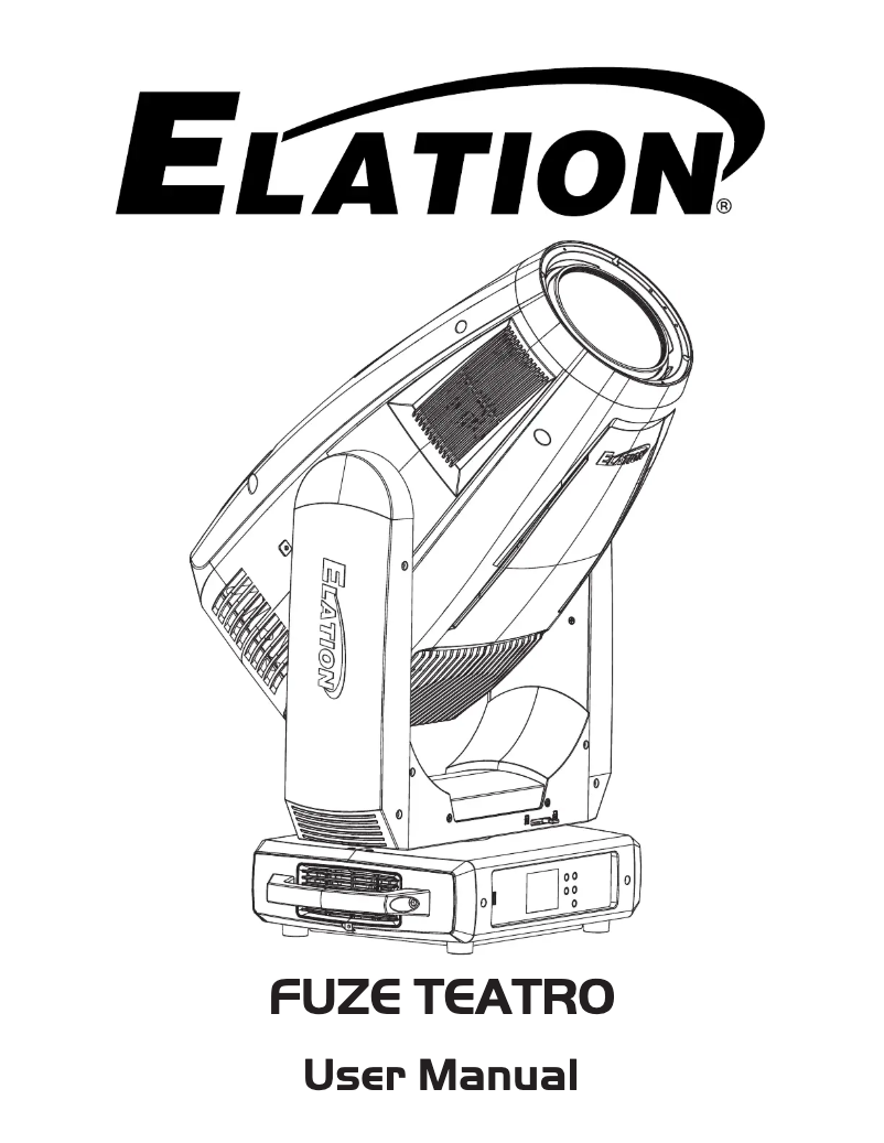 Página nº 1 - Manual de usuario Elation Fuze Teatro