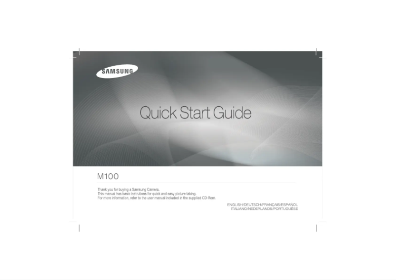 Imagen de la primera página del manual del dispositivo SGH-M100