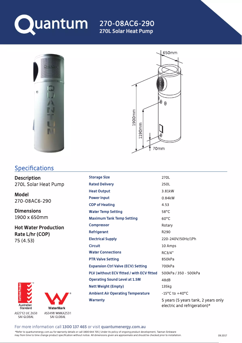 Imagen de la primera página del manual del dispositivo 270-08AC6-290