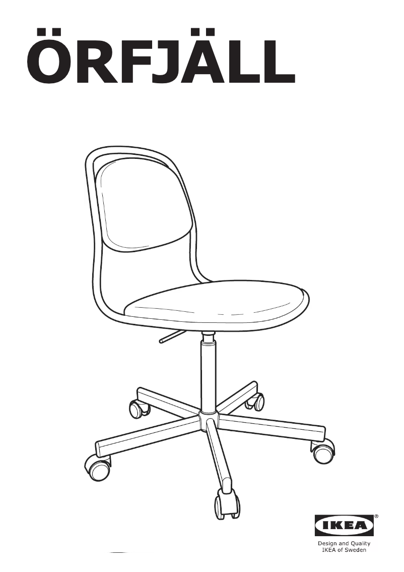 Página 1 del manual Instrucciones / montaje Ikea ORFJALL