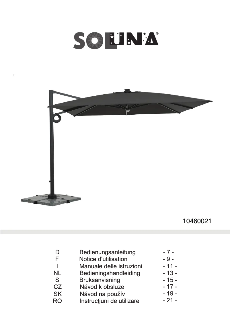 Imagen de la primera página del manual del dispositivo 10460021