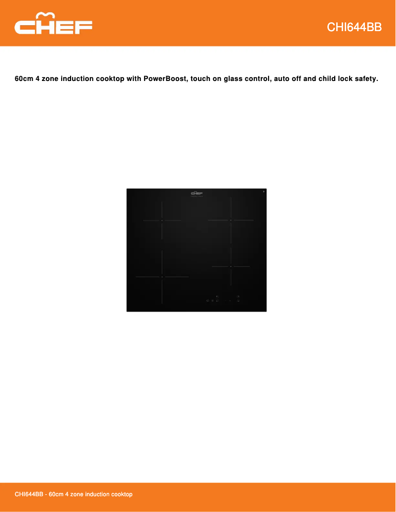 Página nº 1 - Ficha técnica Chef CHI644BB