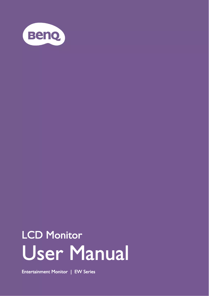 Imagen de la primera página del manual del dispositivo EW2780U