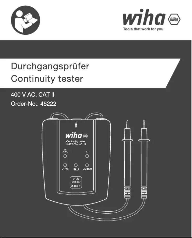 Página 1 del manual Manual de usuario Wiha 45222