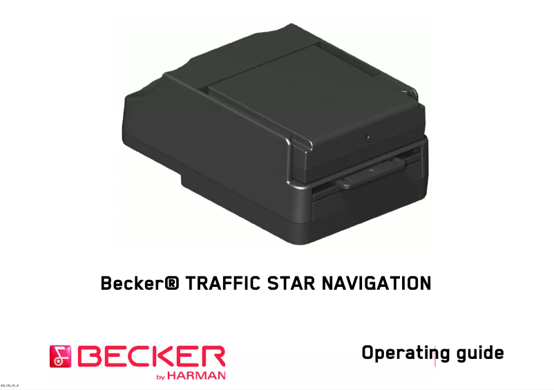 Imagen de la primera página del manual del dispositivo Traffic Star