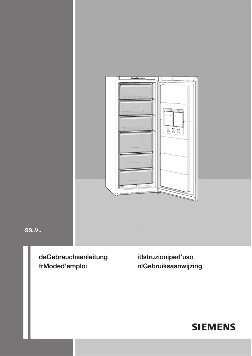 Página 1 del manual Manual de usuario Siemens GS26VE30