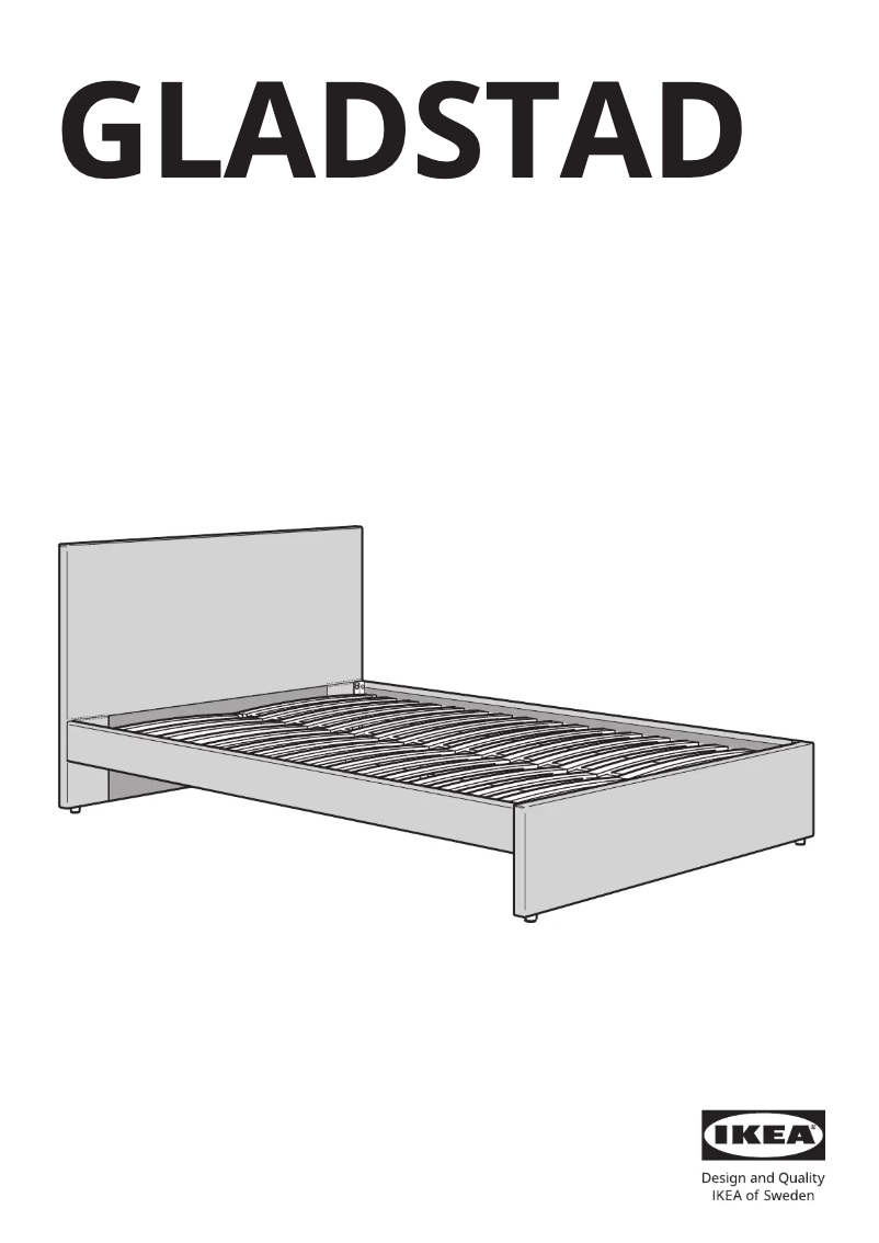Página 1 del manual Manual de usuario Ikea GLADSTAD 604.904.49