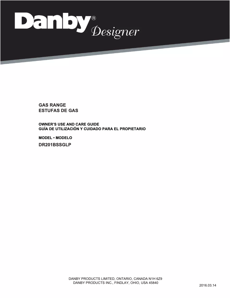 Página 1 del manual Manual de usuario Danby DR201BSSGLP