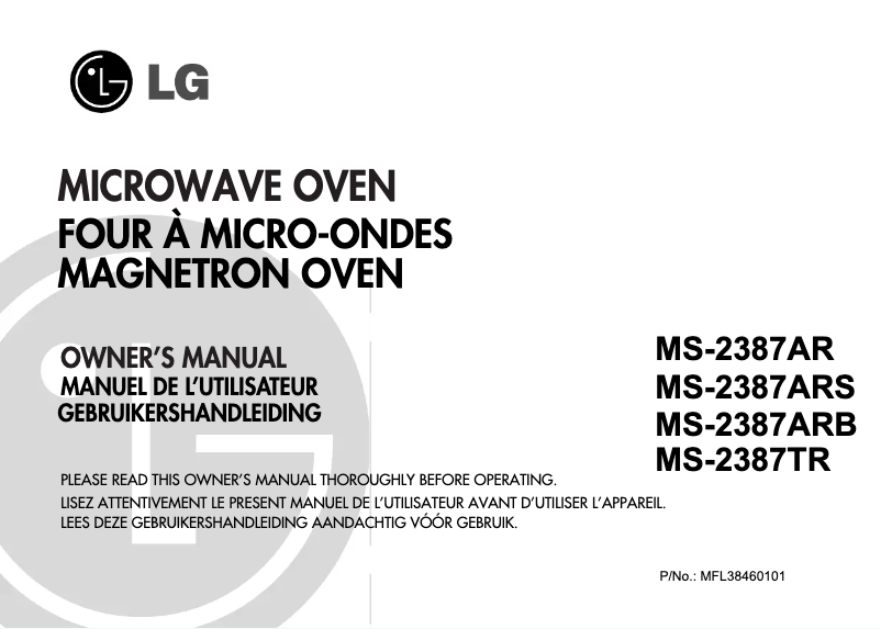 Imagen de la primera página del manual del dispositivo MS2387AR