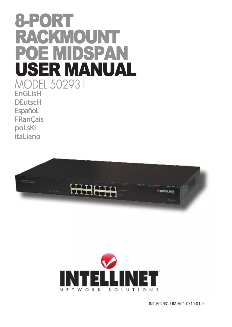 Página 1 del manual Manual de usuario Intellinet 502931