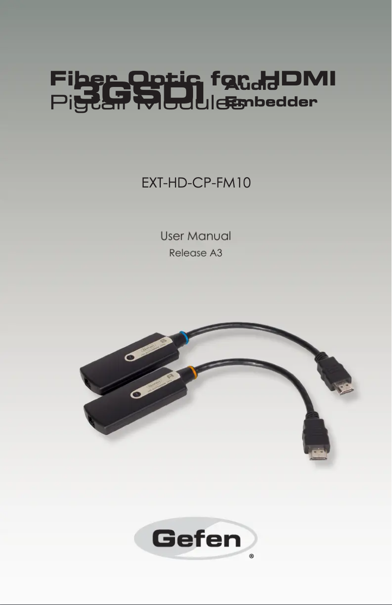 Página 1 del manual Manual de usuario Gefen EXT-HD-CP-FM10