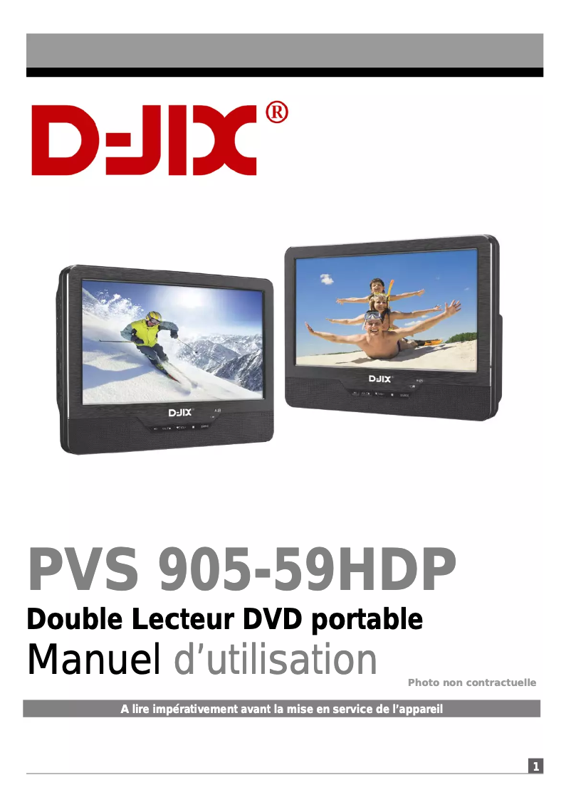 Página 1 del manual Manual de usuario D-Jix PVS905-69HDP