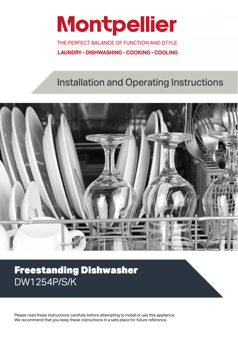 Imagen de la primera página del manual del dispositivo DW1254K