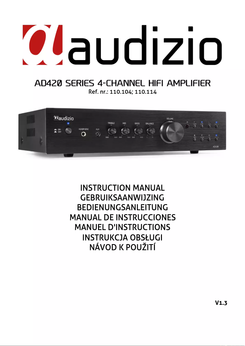 Página 1 del manual Manual de usuario Audizio AD420A