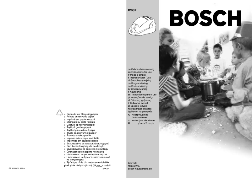 Página nº 1 - Manual de usuario Bosch Formula Powermax BSG72200