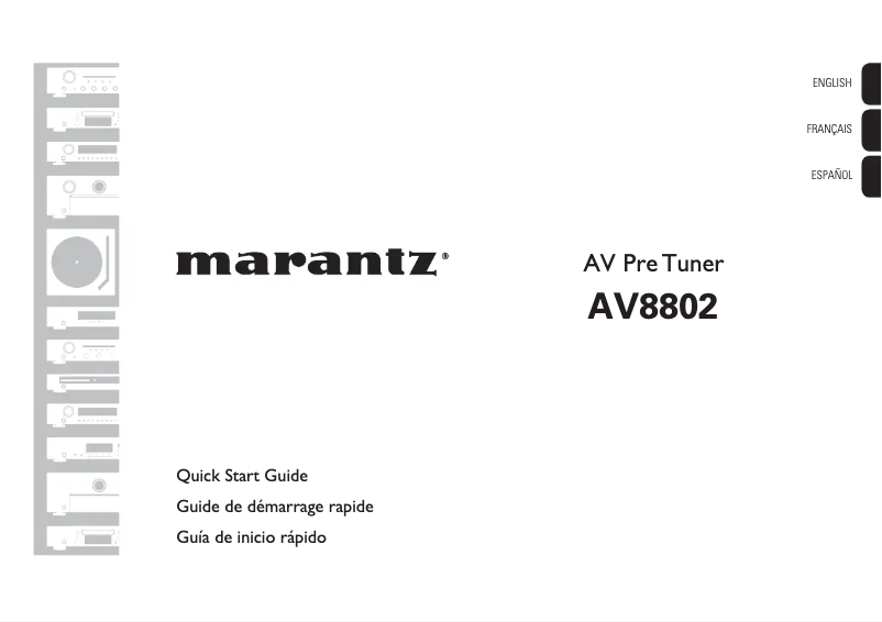 Página nº 1 - Guía de inicio rápido Marantz AV8802