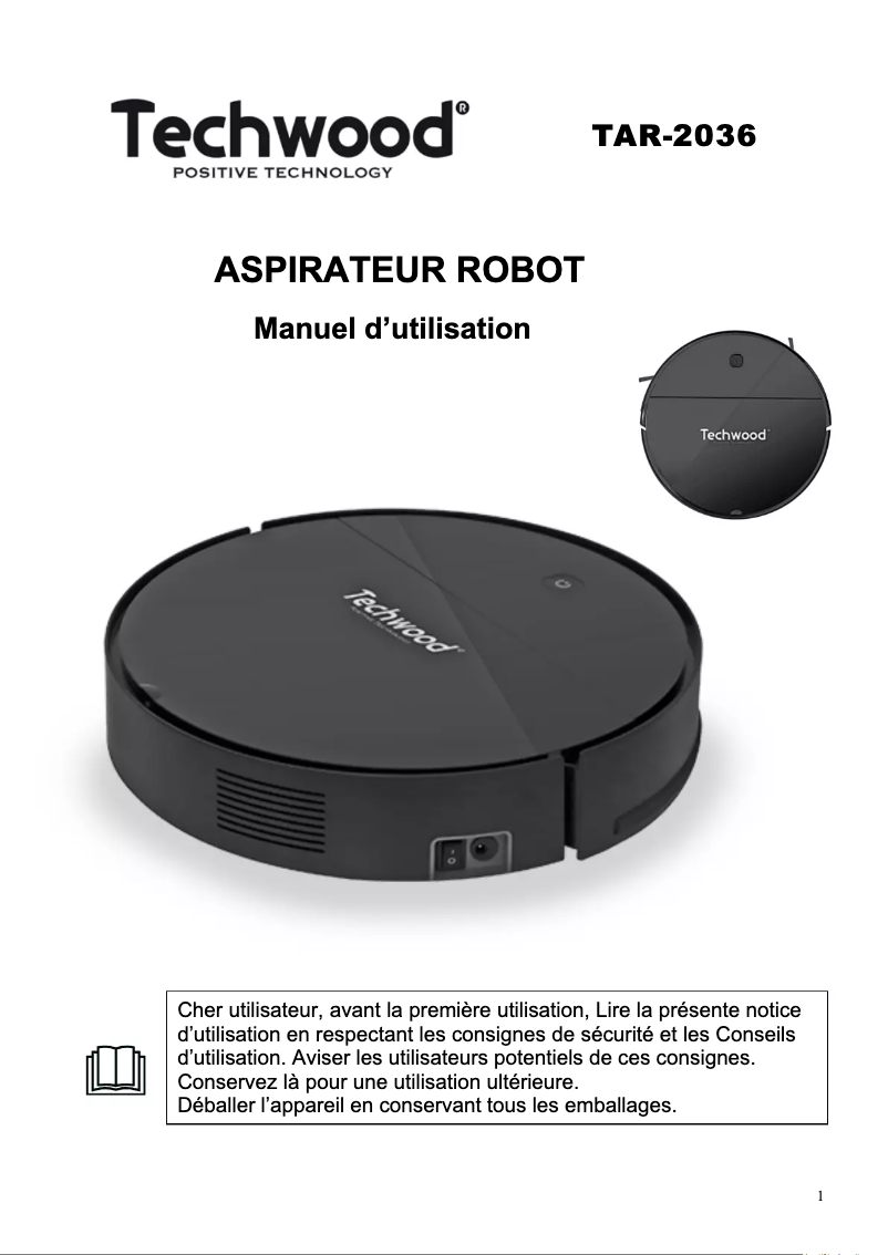 Imagen de la primera página del manual del dispositivo TAR-2036