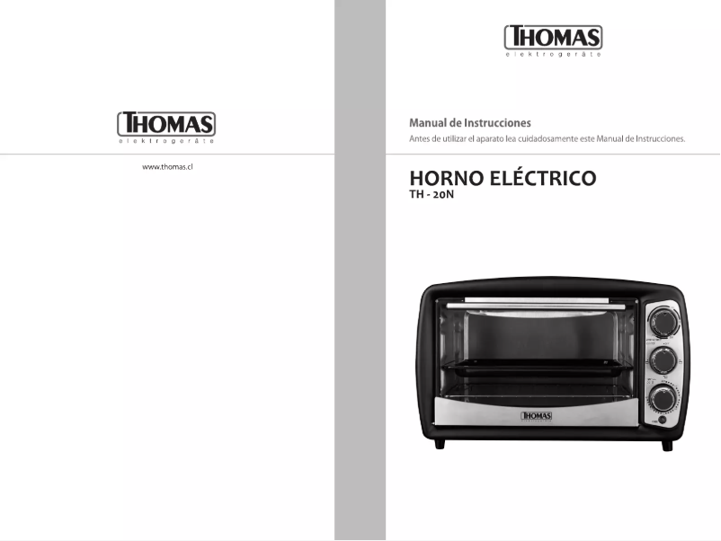 Imagen de la primera página del manual del dispositivo TH-20N