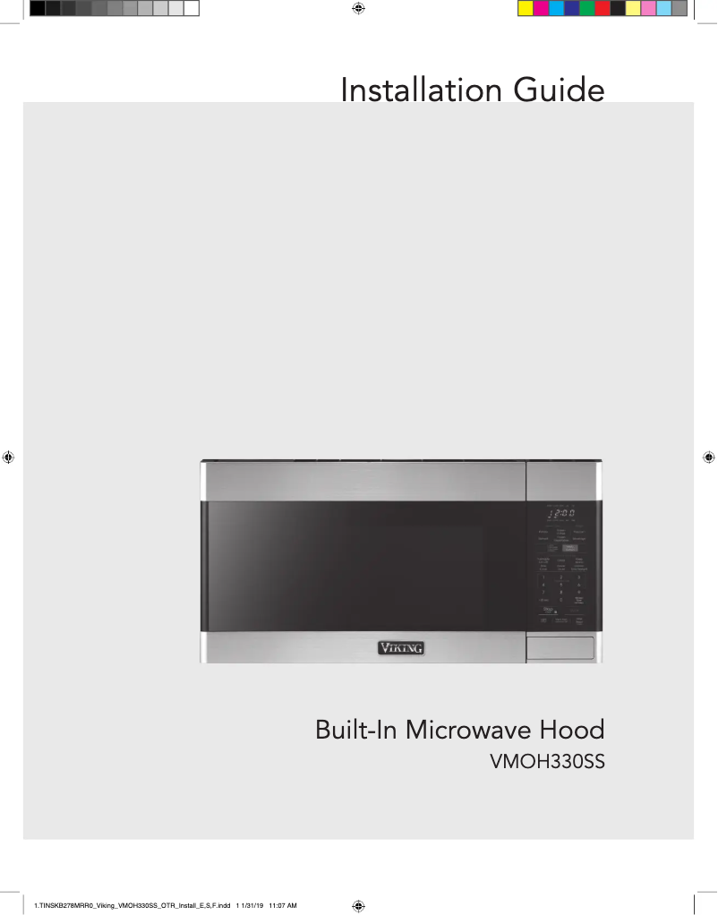 Imagen de la primera página del manual del dispositivo VMOH330SS