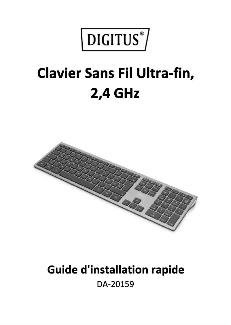 Imagen de la primera página del manual del dispositivo DA-20159