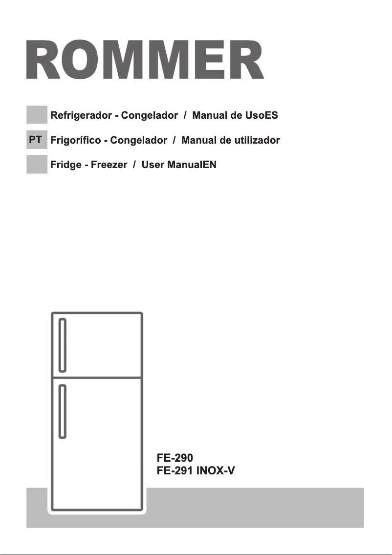 Imagen de la primera página del manual del dispositivo FE 291 INOX-V
