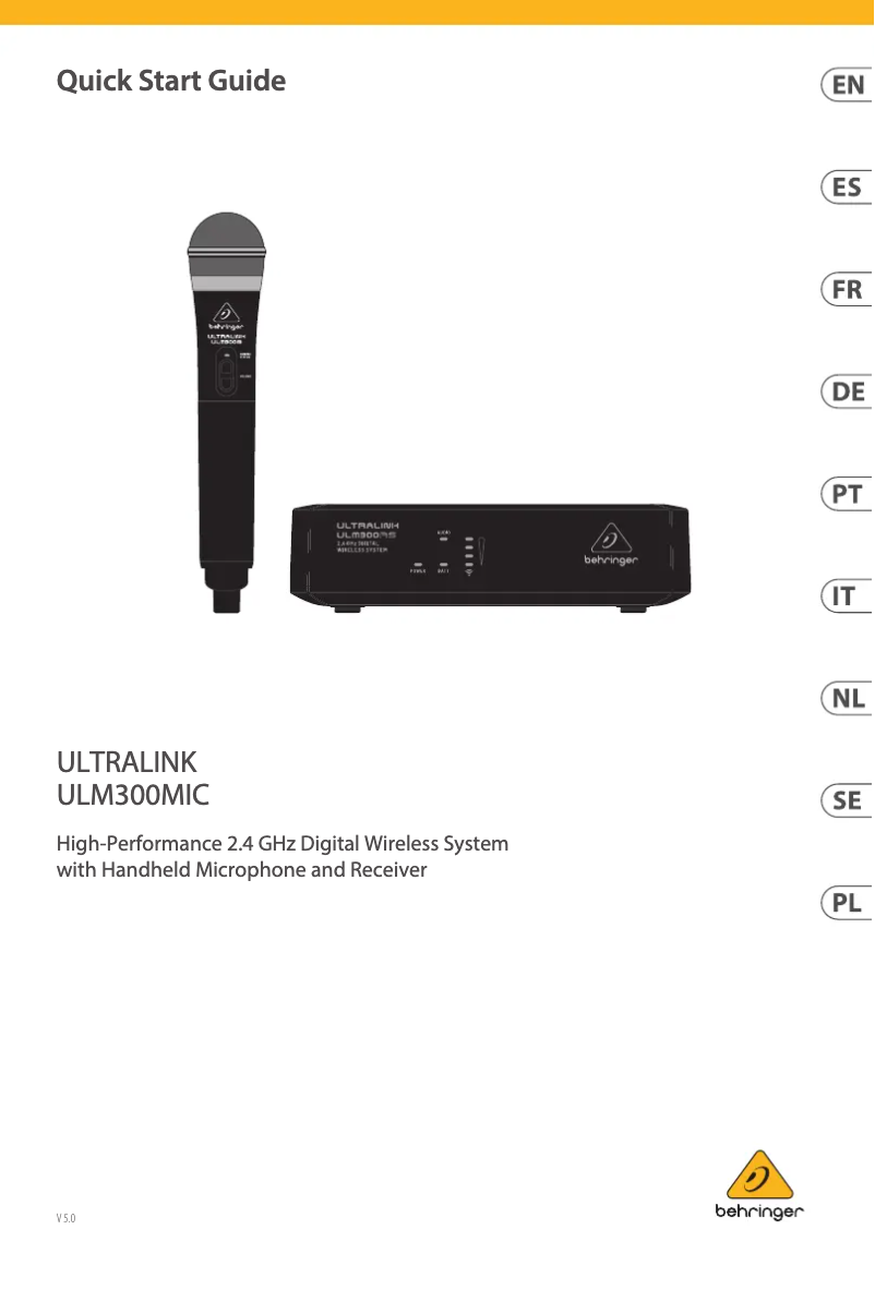Página 1 del manual Manual de usuario Behringer Ultralink ULM300MIC
